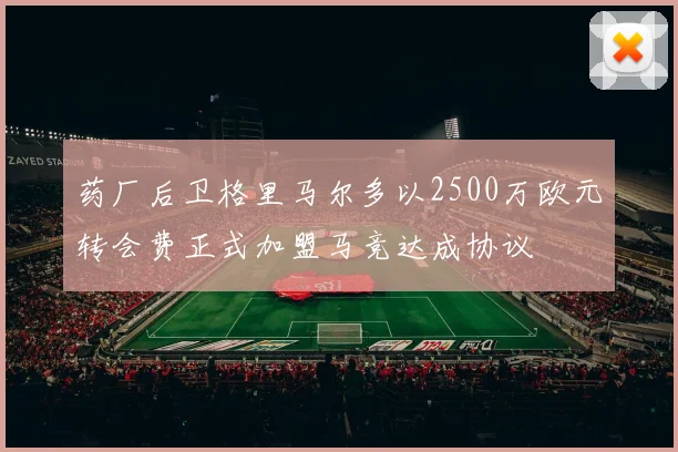 药厂后卫格里马尔多以2500万欧元转会费正式加盟马竞达成协议